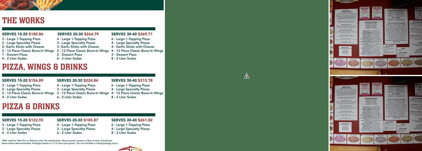 Mountain Mike's Pizza Menu