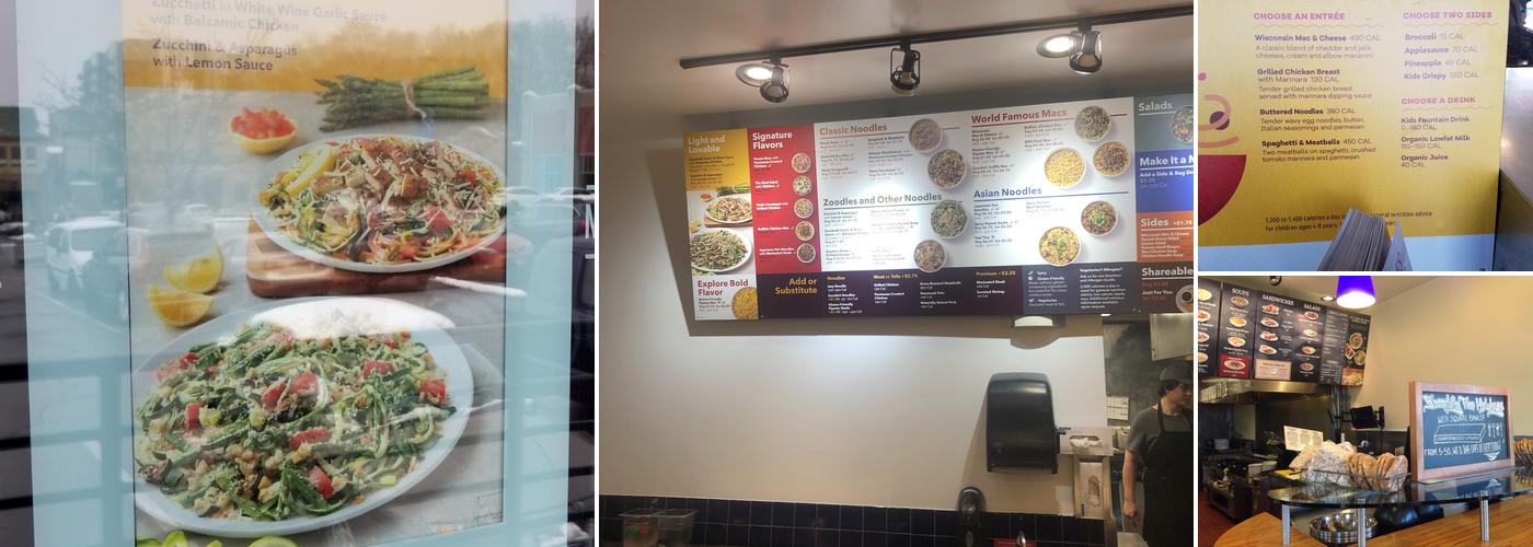 Noodles and Company Menu