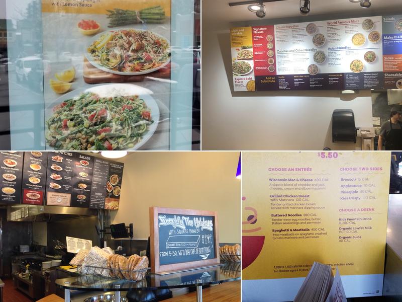Noodles and Company Menu