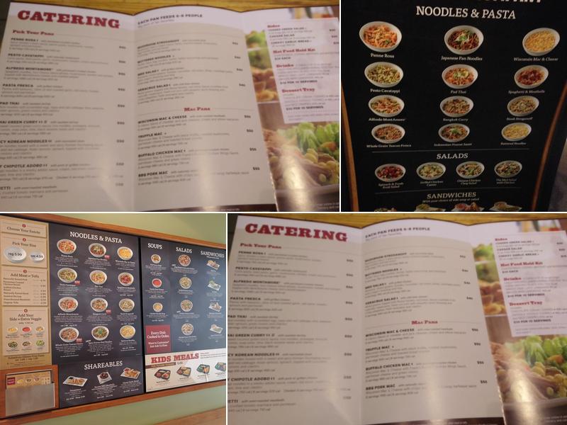 Noodles and Company Menu