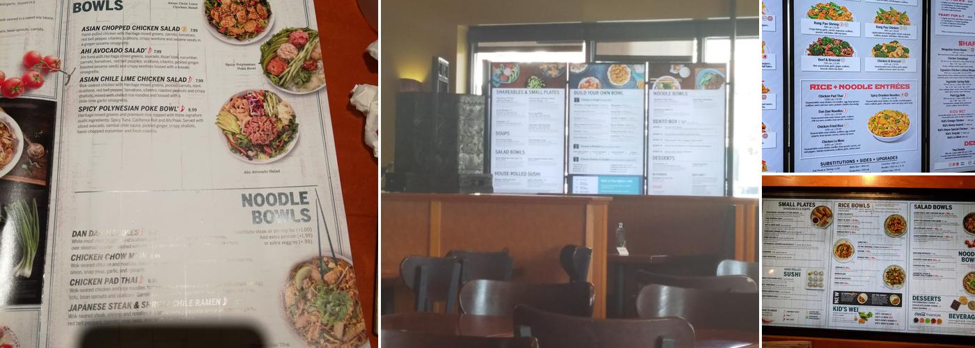 Pei Wei Asian Kitchen Menu