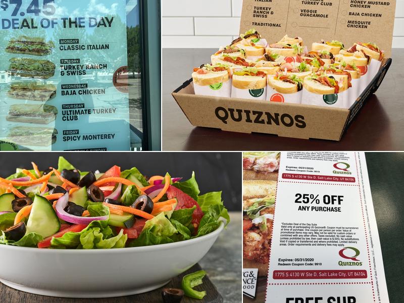 Quiznos Menu