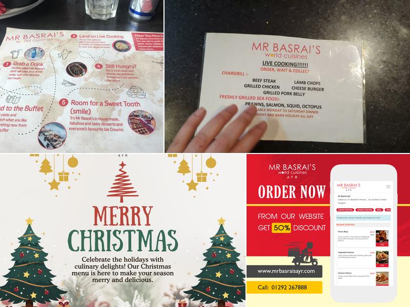 Mr Basrai's World Cuisine Ayr Menu