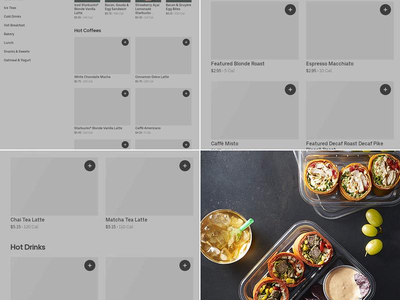 Starbucks Coffee Company Menu