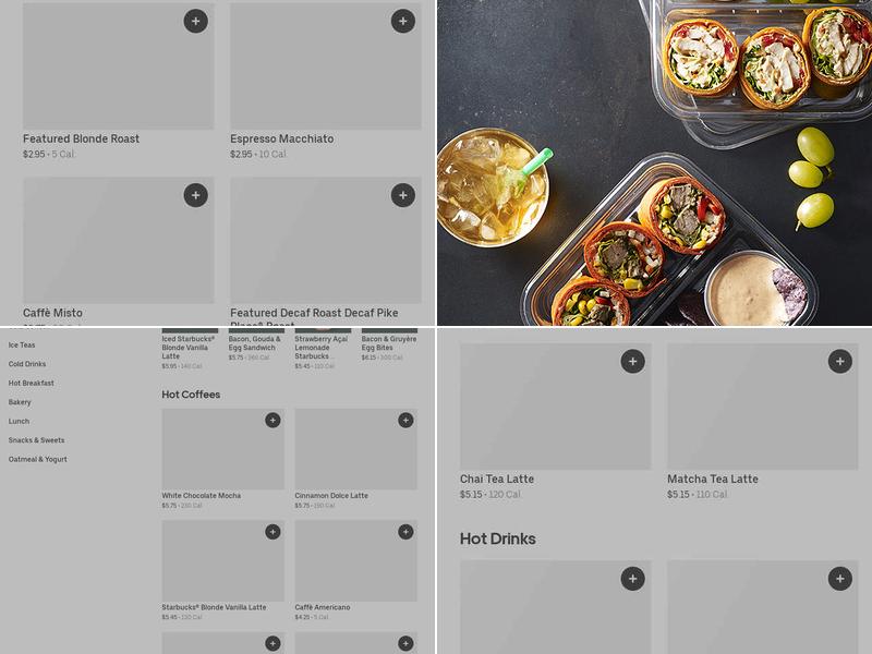 Starbucks Coffee Company Menu