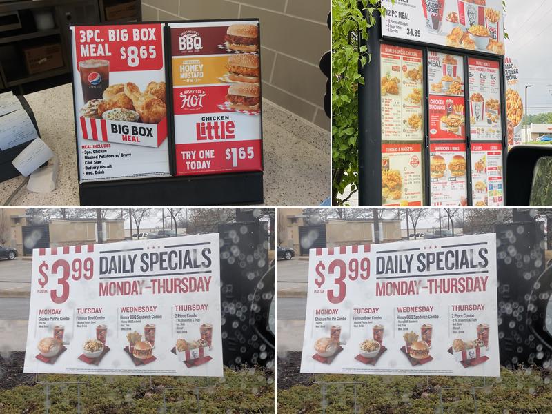 KFC Menu