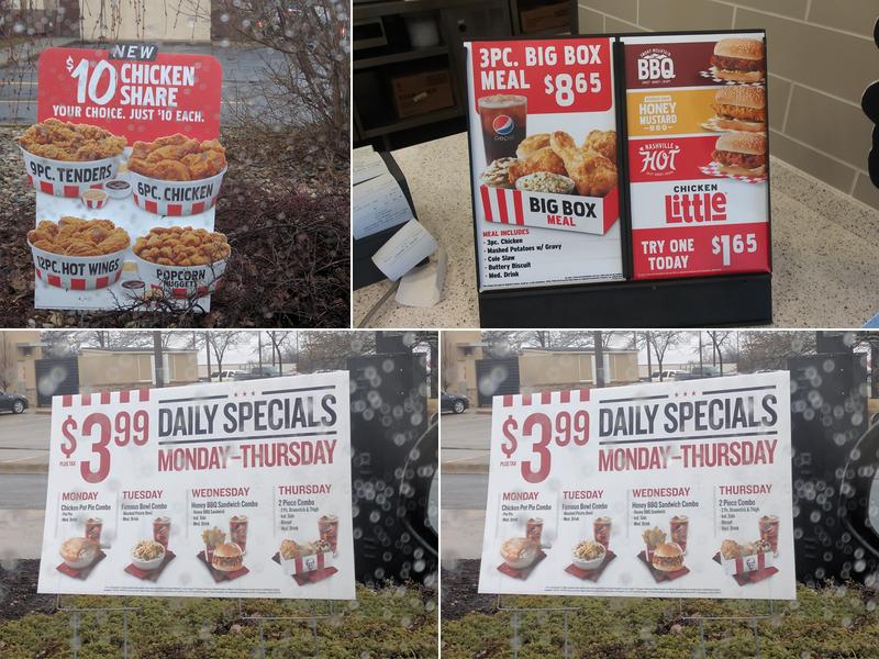 KFC Menu