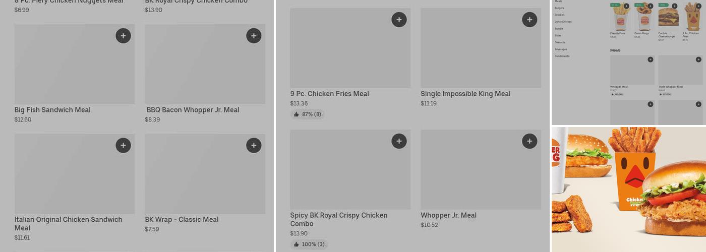 Burger King Menu