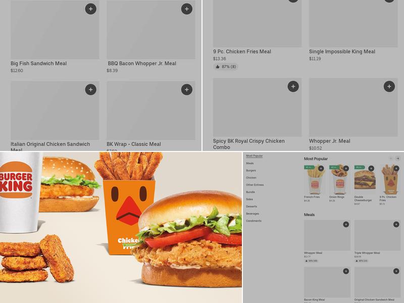 Burger King Menu