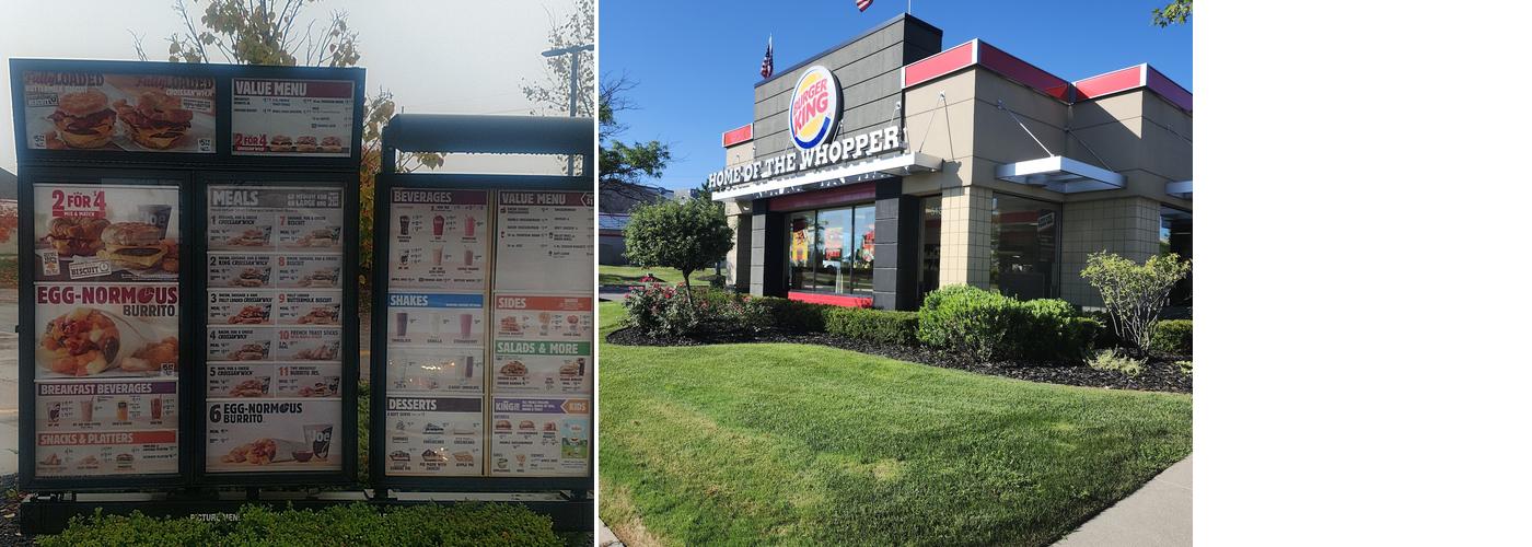 Burger King Menu