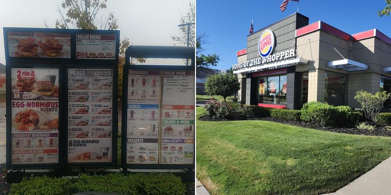 Burger King Menu