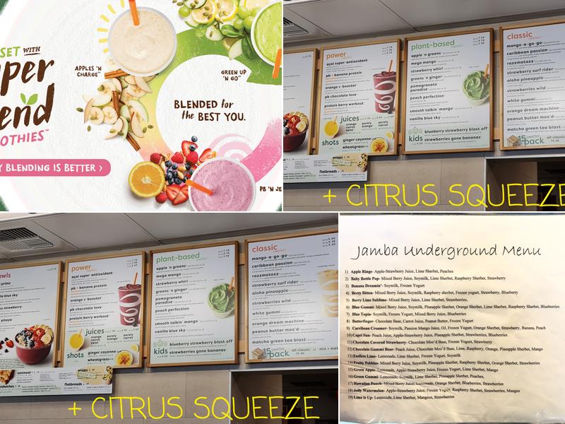 Jamba Menu