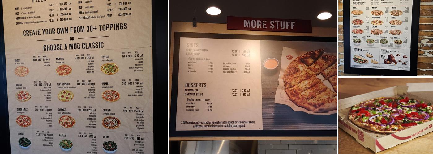 MOD Pizza Menu