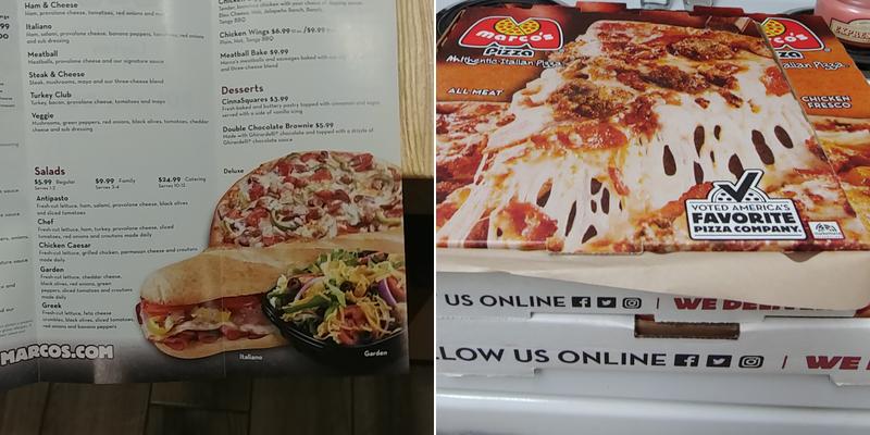Marco's Pizza Menu