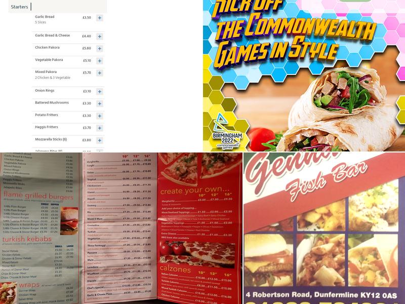 Gennaro's Fish Bar Menu