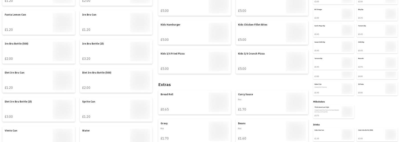 Marini's Cumbernauld Takeaway Menu