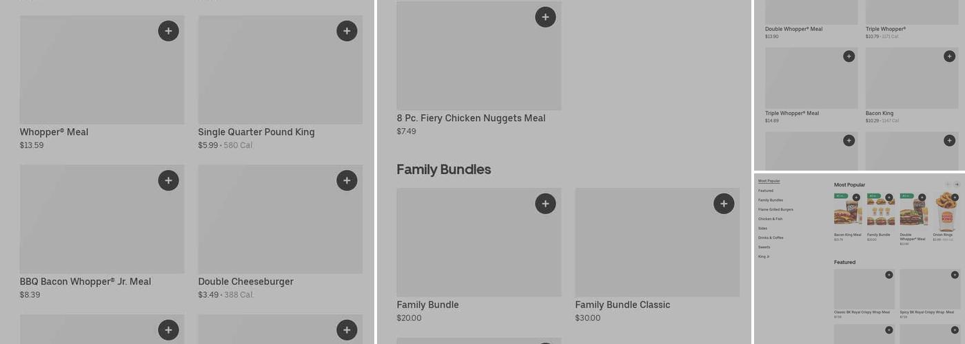 Burger King Menu