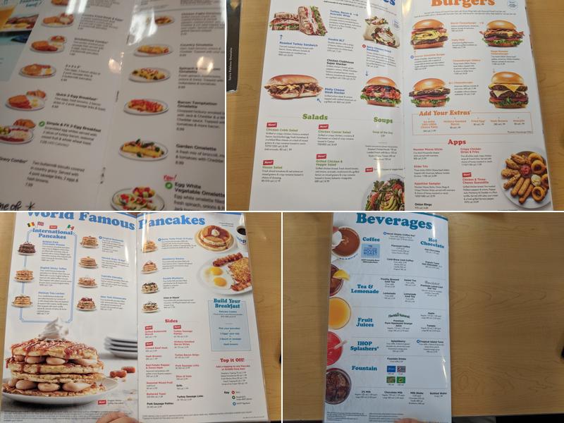 IHOP Menu