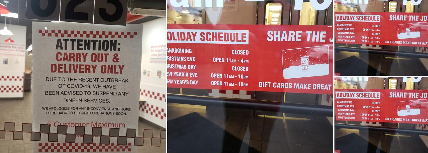 Five Guys Menu