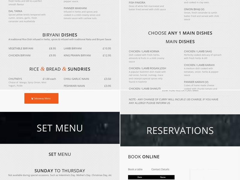 Bayleaf Indian Restaurant Menu