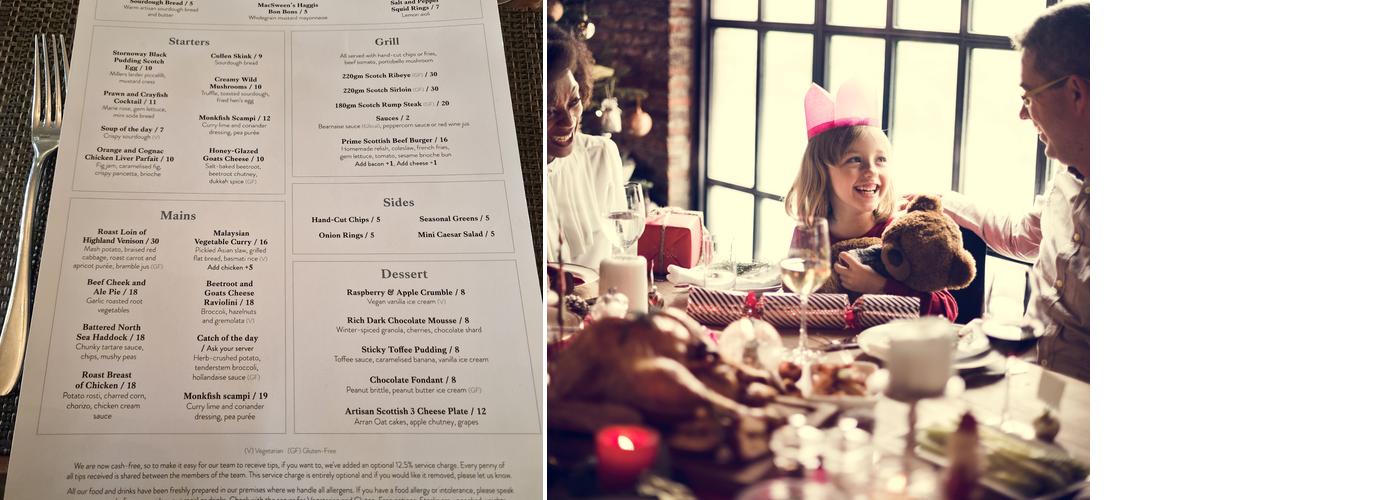 Macdonald Crutherland House and Spa Menu