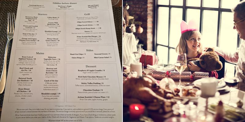 Macdonald Crutherland House and Spa Menu