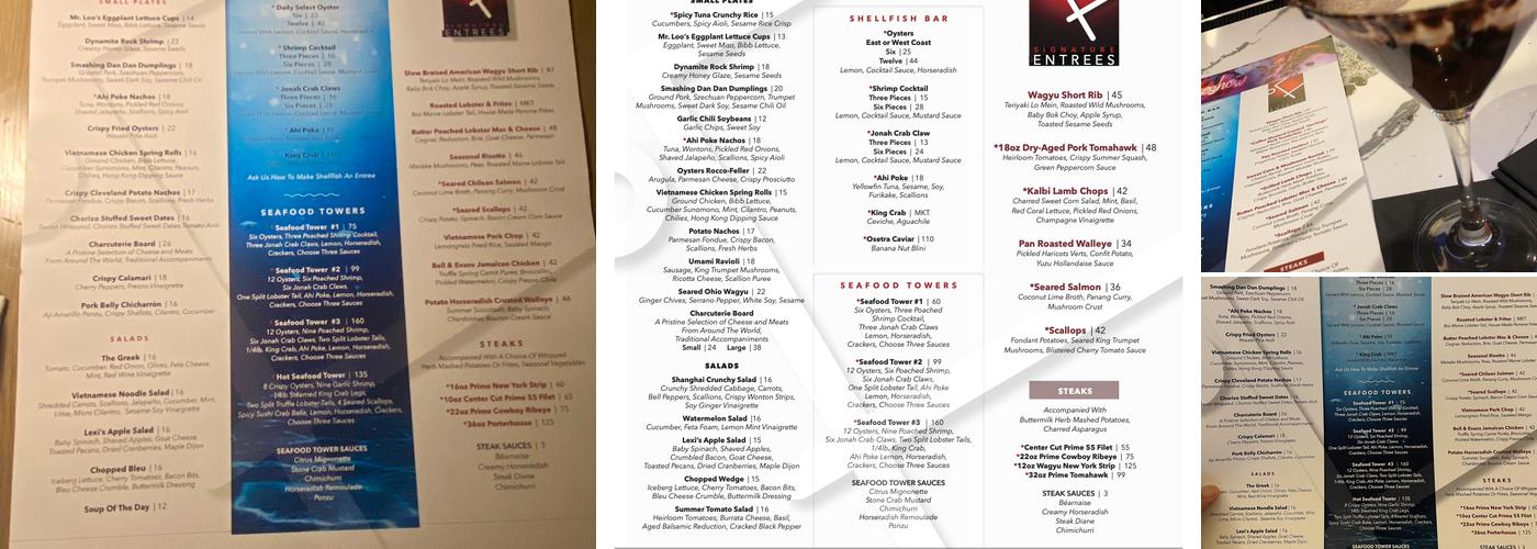 Fahrenheit Menu