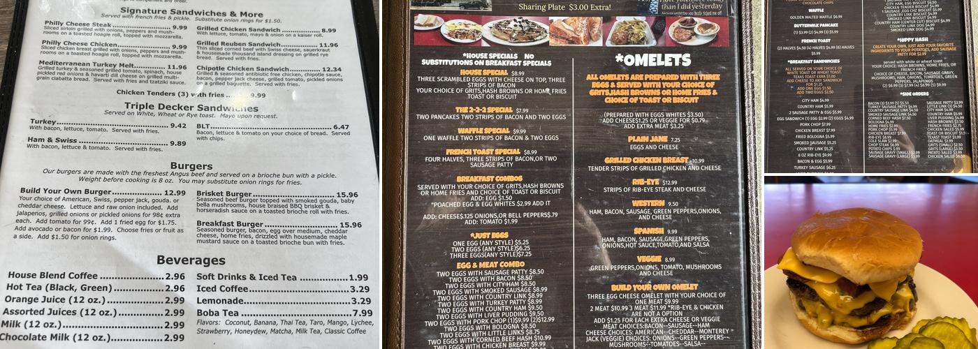 Breakfast House Menu