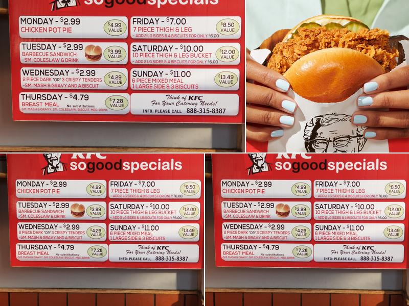 KFC Menu
