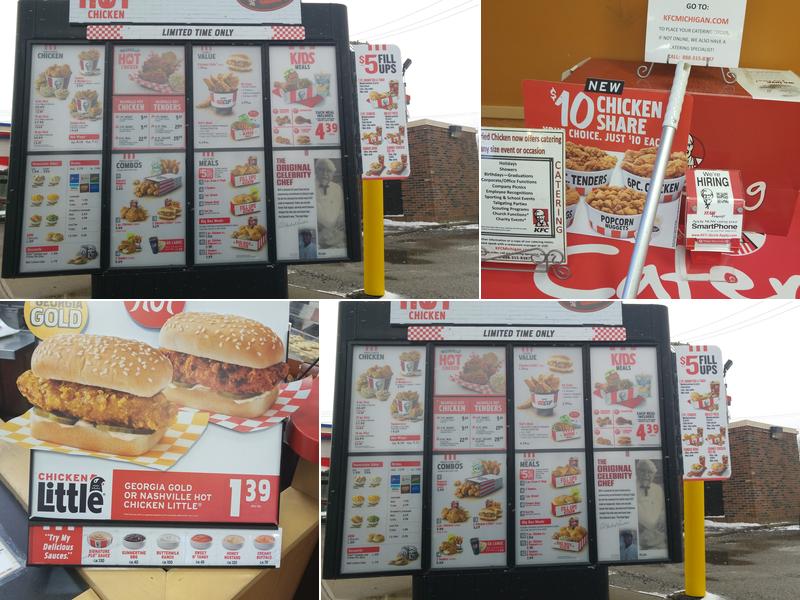 KFC Menu