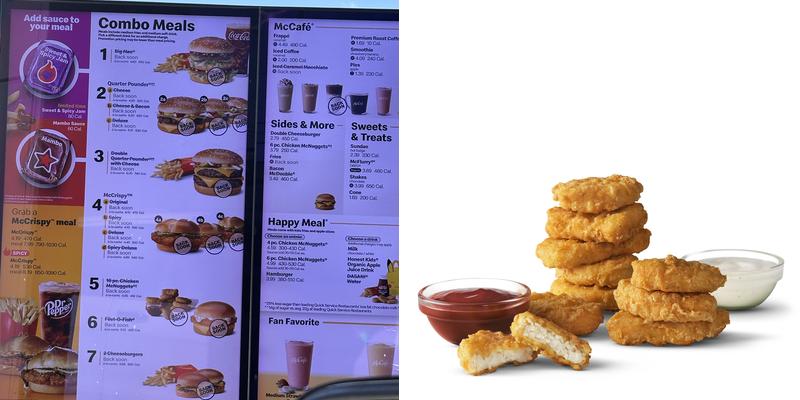 McDonald's Menu