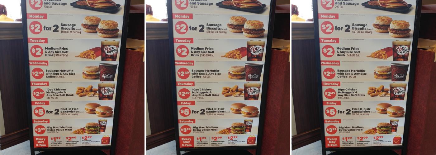 McDonald's Menu