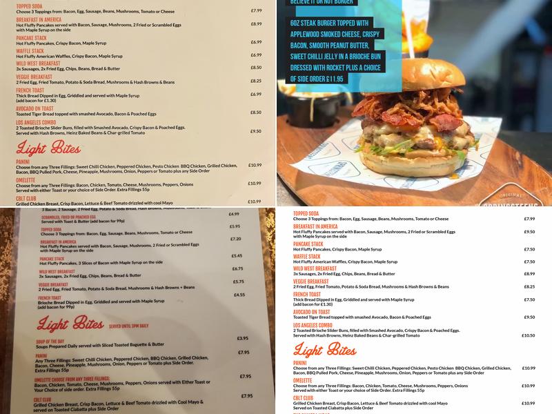 Springsteens Diner Menu