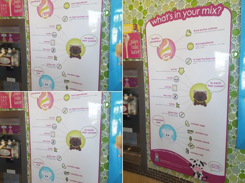 Menchie's Frozen Yogurt Menu