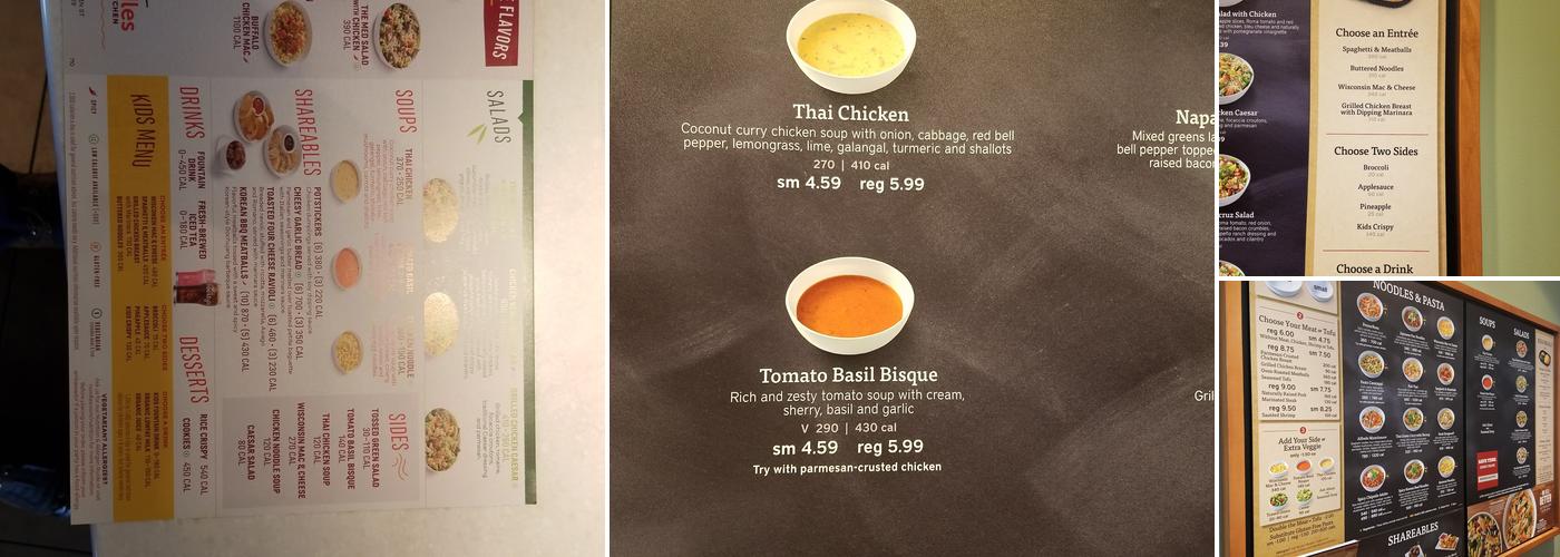 Noodles and Company Menu