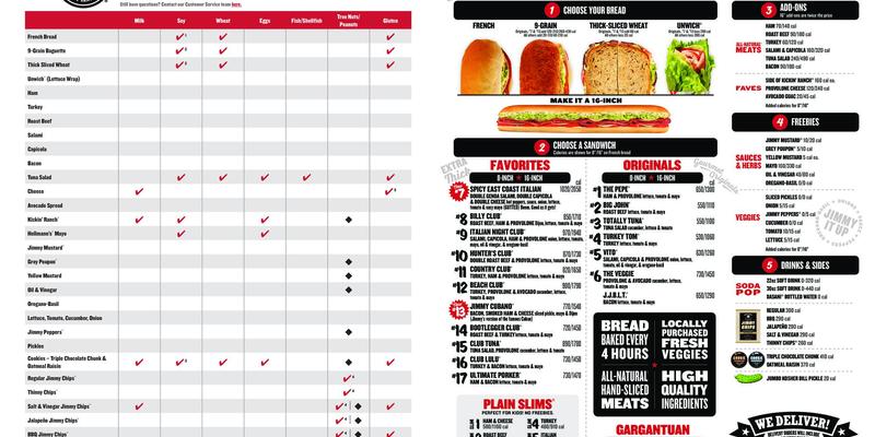 Jimmy John's Menu
