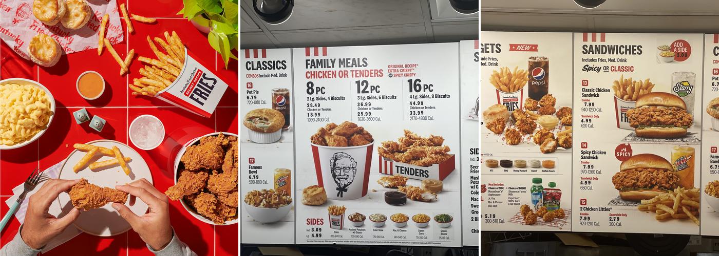 KFC Menu