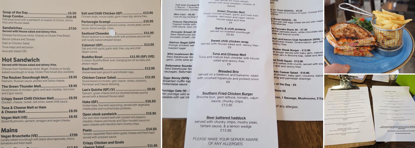 Sugarcane Cafe Bistro Menu