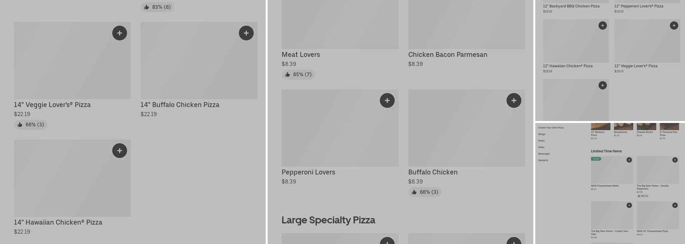 Pizza Hut Menu