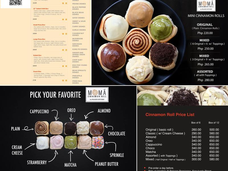 Palazzo Kitchen Menu