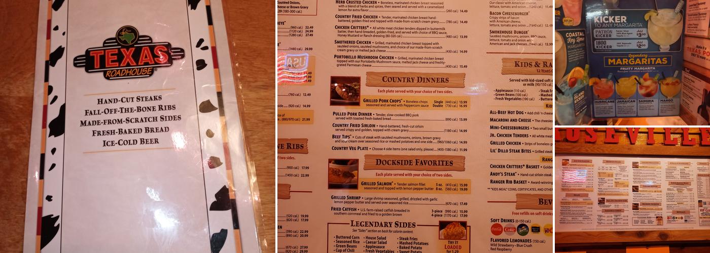Texas Roadhouse Menu