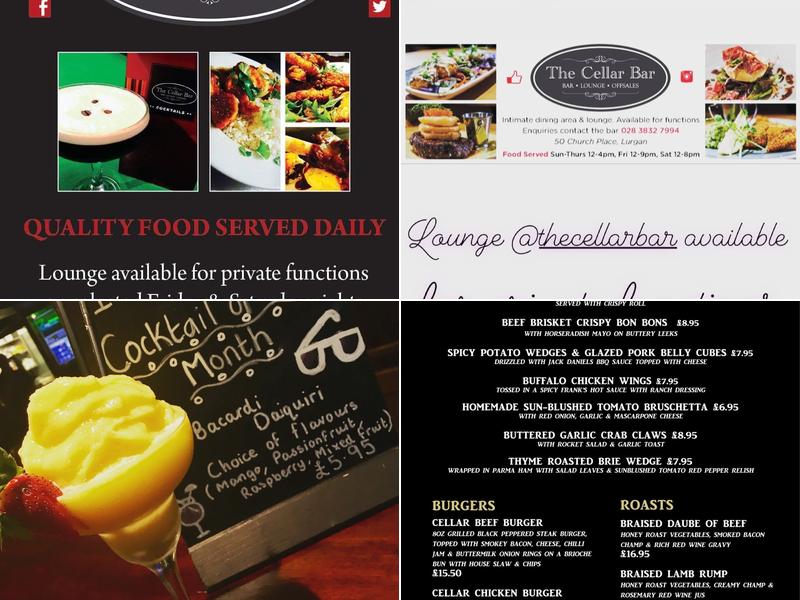 The Cellar Bar & Lounge Menu