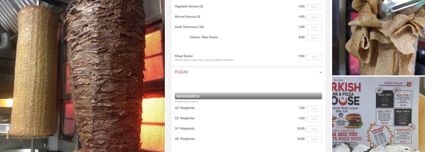 Turkish Kebab Lurgan Menu