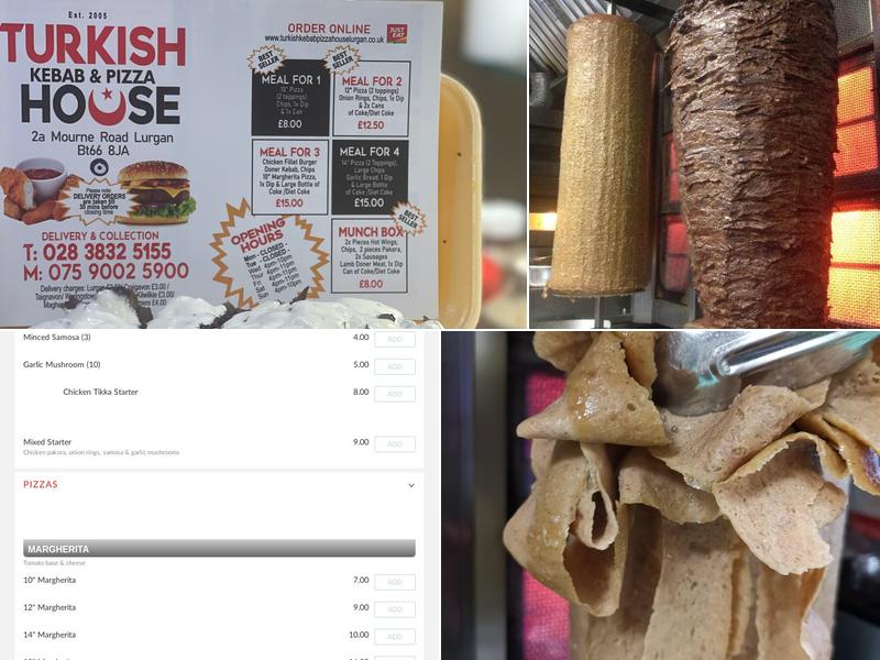 Turkish Kebab Lurgan Menu
