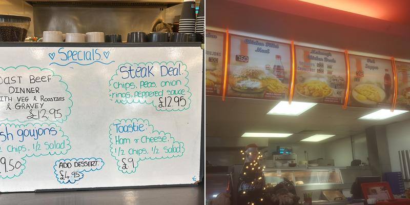 Maloney's Diner Menu