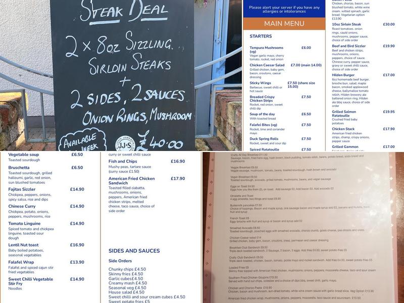 The Crafty Hound Gastro & Grog Menu