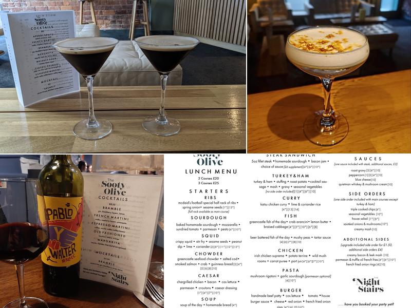 The Sooty Olive Menu