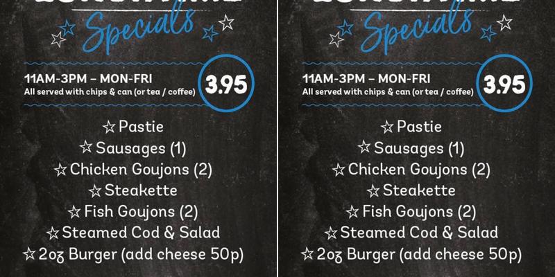 Smyth's Fish & Chips Menu