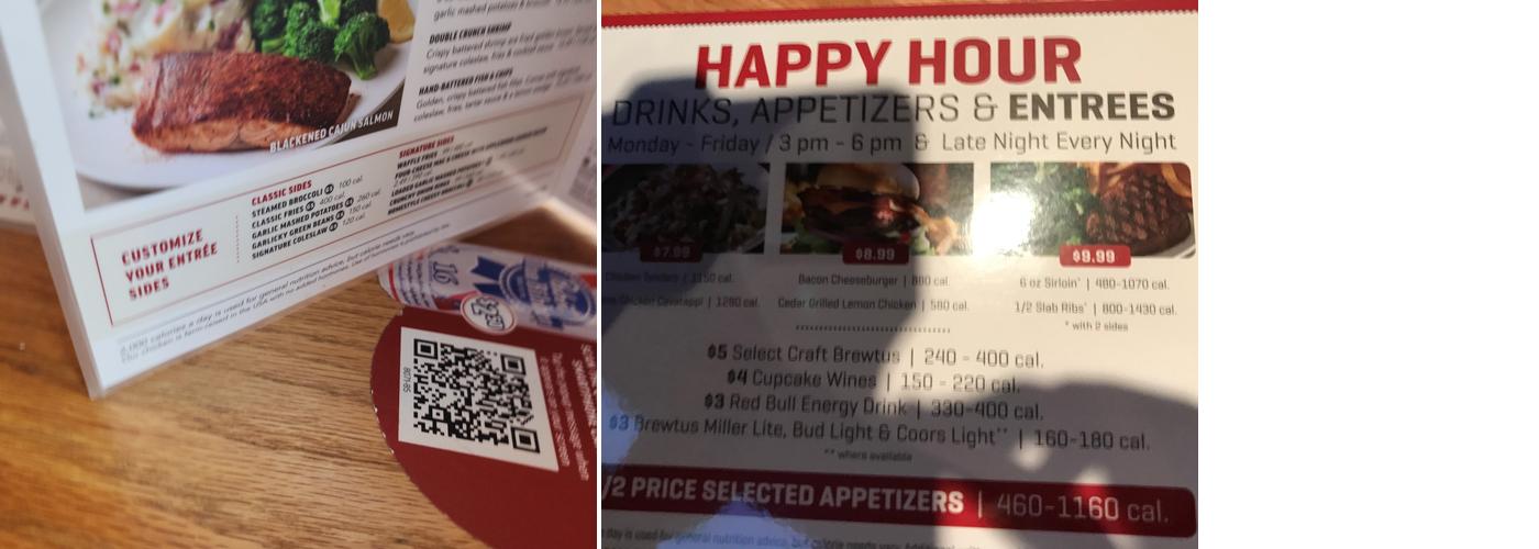 Applebee's Grill + Bar Menu