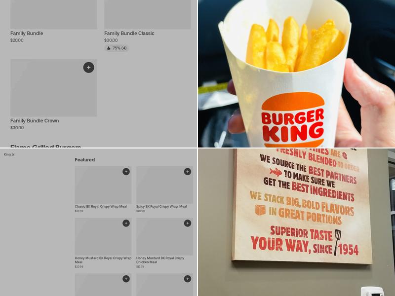 Burger King Menu